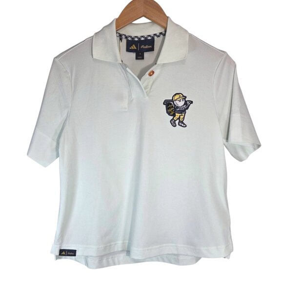 NWT adidas x Malbon Golf Polo Shirt in Crystal Jade - Picture 3 of 10
